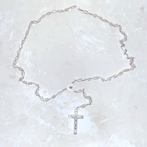1/1 Rosary parts are sourced in Jerusalem designed by 𝔰𝔞𝔦𝔫𝔱 𝔯𝔬𝔰𝔢 🥀‌